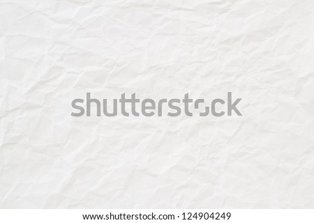 high quality white crumpled paper texture, background, backdrop