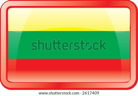 stock vector : Lithuania Flag Icon