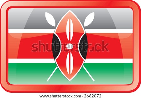 stock vector : Kenya Flag