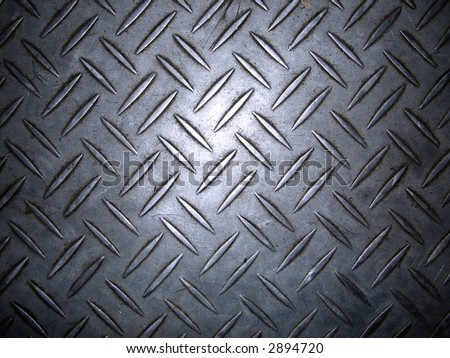 Texture of metal non-slip treads plate.