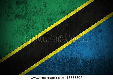 tanzania flag outline