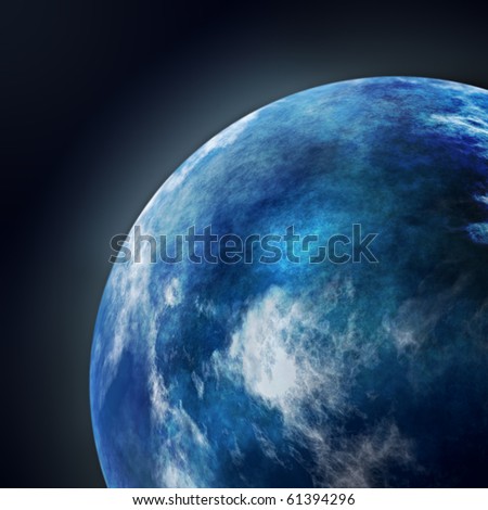 Atmosphere of the Planet Earth. Closeup view.