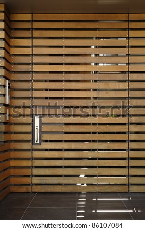 Wooden Slatted Doors