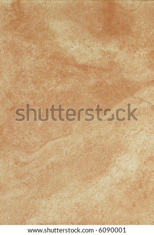 Orange ceramic tile with fluid texture