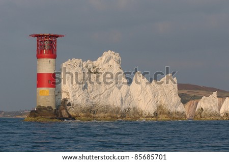 Needles Lighthouse, Isle of wight, England
