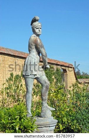 Bronze Roman Warrior Statue
