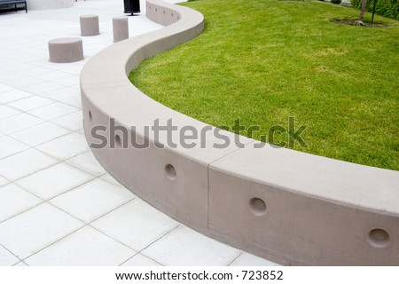 A very modern treatment to a public area.