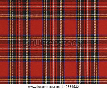 fabric red squares, scottish style, full frame