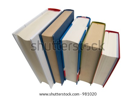 Books isolated over white