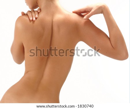 stock photo nude of young girl body part
