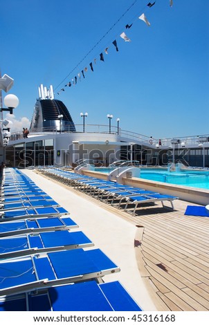 Passenger Cruise ship leisure area