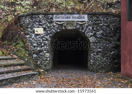 entry to the old mine(mine of gold - zloty stok - poland)