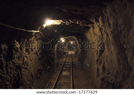 inside view the old mine(mine of gold - zloty stok - poland)
