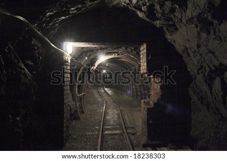 inside view the old mine(mine of gold - zloty stok - poland)