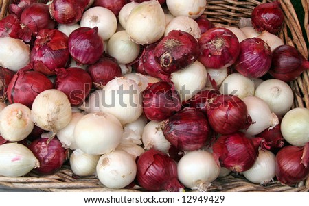 red and white onions!