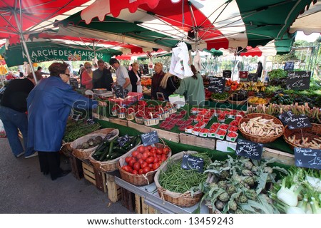french market in Sanary south of france