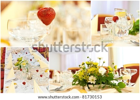 kim kardashian wedding table setting