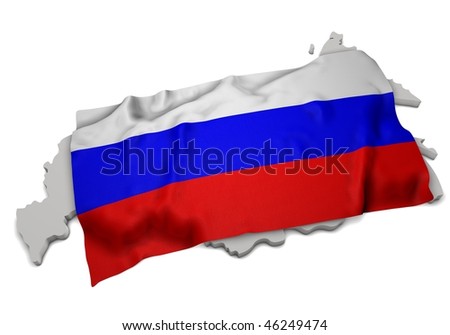 Russia Country Shape