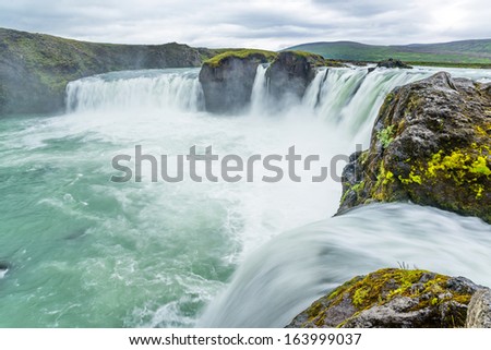 Waterfall of Gods, in Bardardalur, water coming from Skjolfandafljot river