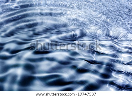 Free form art background based on water