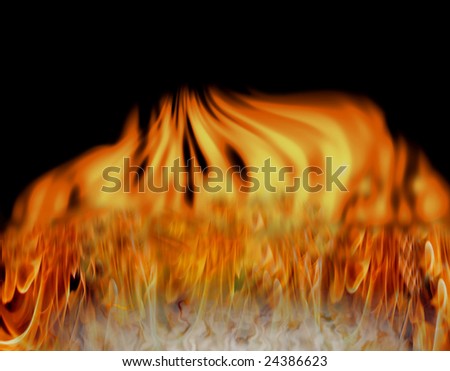 Artistic fire and smoke making eye catching background