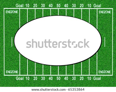 American football field frame