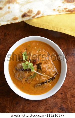 fish curry with naan