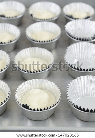 prepare cupcake