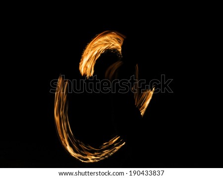 Fire dancing