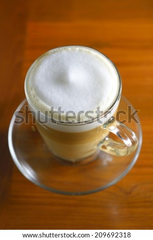 Flat white coffee
