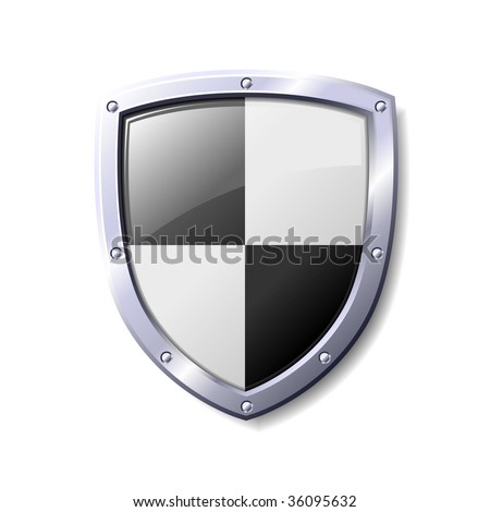blank shield clip art. and White Shiny Shield