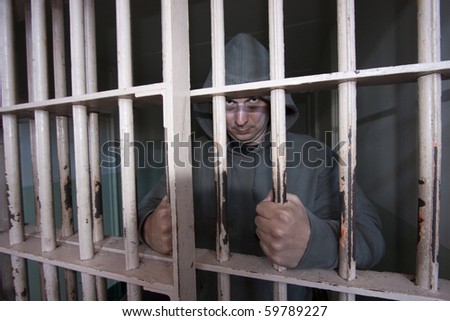Incarcerated Inmate in a Cell