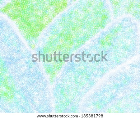 Leaf shape green circle pattern background