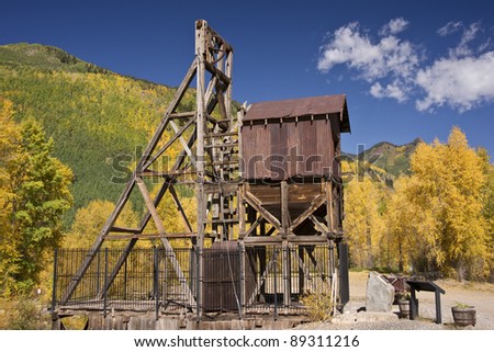 Derelict mining operation in Colorado\'s spectacular San Juan mountain range