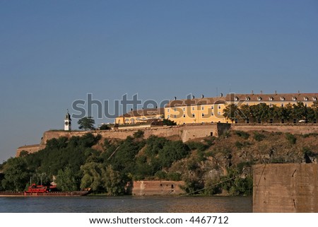 the Petrovaradin Fortress, Novi Sad, Serbia, Vojvodina, location of the \