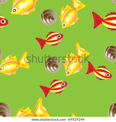 Beautiful background with small small fishes