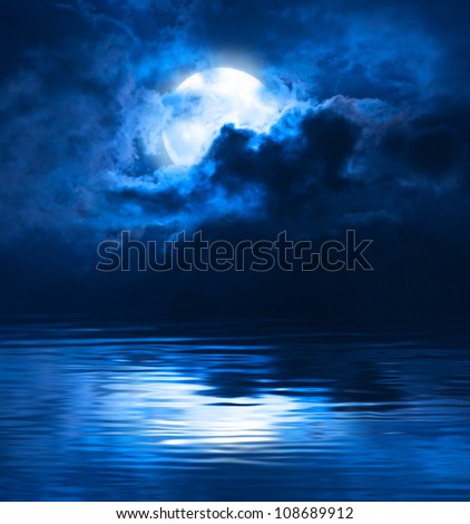 Dark Night Full Moon