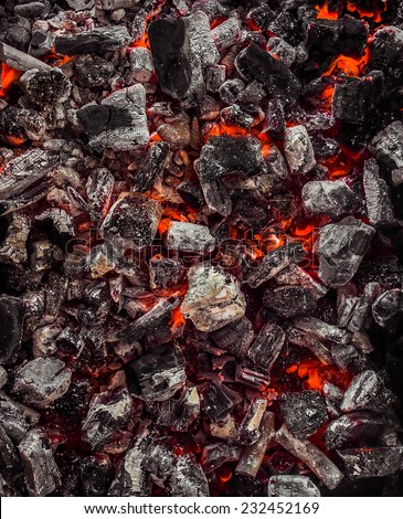 Red Warm Black Coal Background Texture