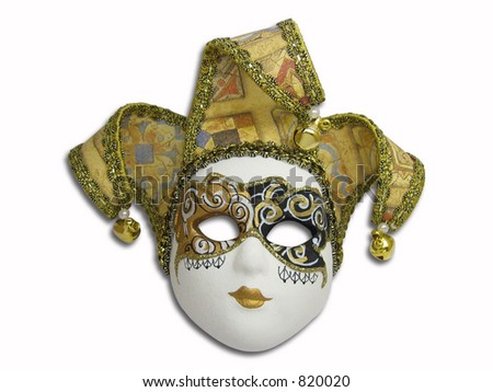Beautifull Venetian Mask Isolated On White Stock Photo 820020 ...