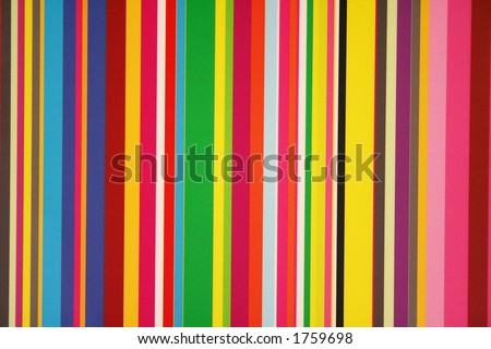 Stripes of colors on a window pane.