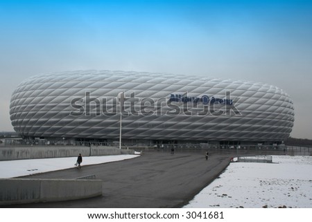 Allianz Arena - The modern football stadium in Munich, Germany.