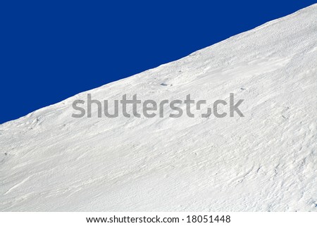 Blue Ski Slope