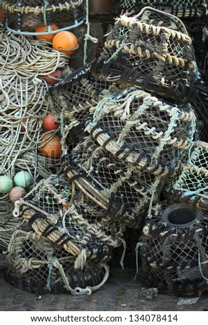Crab traps - alderney island, United Kingdom