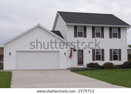 Traditional two story house