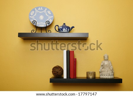 shelves for living room on Living Room Wall Shelves Stock Photo 17797147   Shutterstock