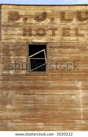 Old hotel window