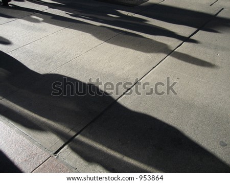 New York Street People Shadows