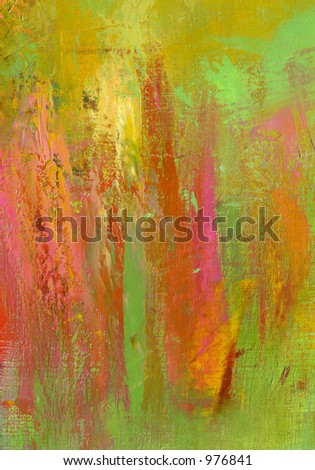 Oil on Canvas Original Painting Brush Strokes Abstract Backgroung