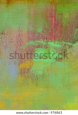 Oil on Canvas Painting Brush Strokes Art Background