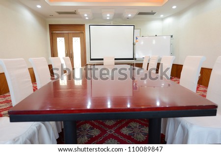 Business meeting room in office.